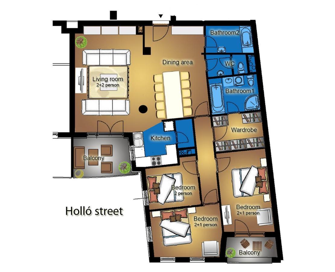 Gde Hollo Apartments Budapest Kültér fotó